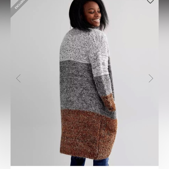 Marled Eyelash Knit Cardigan Sweater - Picture 1 of 2